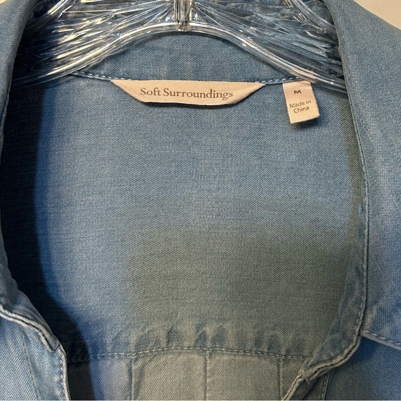 Soft Surroundings chambray tunic/dress - Picture 6 of 6